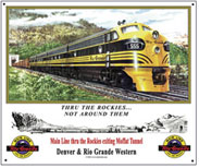 Tin Sign Rio exiting Moffat Tunnel