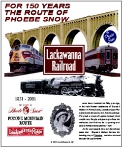 Tin Sign Lackawanna 150th