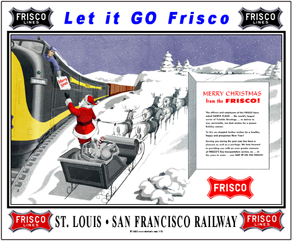 Tin Sign Frisco Christmas