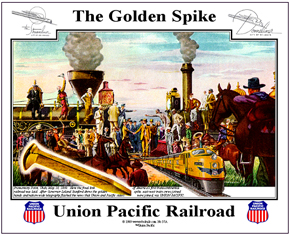 Tin Sign UP Golden Spike