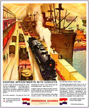 Tin Sign PRR Dock Scene