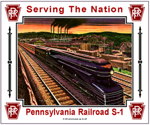 Tin Sign PRR S-1 Steam