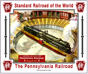 Tin Sign PRR Turntable