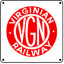 Virginian Logo 6x6 Tin Sign
