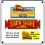 South Shore Logo 6x6 Tin Sign