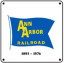 Ann Arbor Blue Flag 6x6 Tin Sign