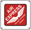 Tin Sign REA Air Express 6x6