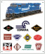 Tin Sign CONRAIL Historic Logos