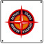 DT&I Star/Circle Logo 6x6 Tin Sign