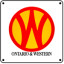 O&W Logo 6x6 Tin Sign