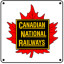 CN Leaf Logo 6x6 Tin Sign