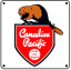 CPR Beaver Logo 6x6 Tin Sign