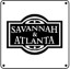 Savannah Atlanta Logo 6x6 Tin Sign