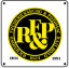 RF&P Logo 6x6 Tin Sign