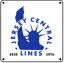 Jersey Central Blue Logo 6x6 Tin Sign