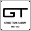 Grand Trunk GT Logo 6x6 Tin Sign