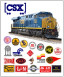 Tin Sign CSX Historic Logos