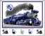 Tin Sign Blue Comet Steam