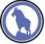 GN Blue 6 inch round logo