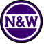 N&W Blue 6 inch round logo