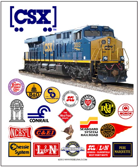 csx big boy train railroad railway diesel steam choo choo csx logo