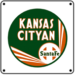 Kansas Cityan Logo 6x6 Tin Sign