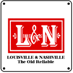 L&N Logo 6x6 Tin Sign
