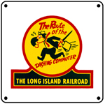 Long Island Logo 6x6 Tin Sign