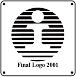 IC 2001 Logo 6x6 Tin Sign