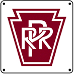 PRR Keystone Logo 6x6 Tin Sign