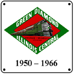 IC Green Diamond Logo 6x6 Tin Sign
