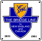 D&H Bridge Logo 6x6 Tin Sign