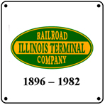 Illinois Terminal Logo 6x6 Tin Sign