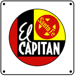 EL Capitan Logo 6x6 Tin Sign