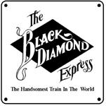LV Black Diamond Logo 6x6 Tin Sign