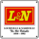 L&N Last Logo 6x6 Tin Sign