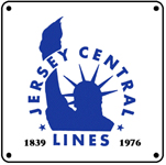 Jersey Central Blue Logo 6x6 Tin Sign