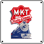 Katy Lines Steam 6x6 Tin Sign