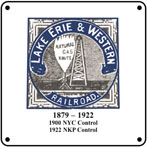 Lake Erie & Western 6x6 Logo Sign
