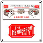 Henderson Route 6x6 Tin Sign